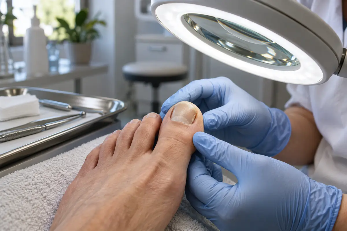 Imagem editorial sobre alterações nas unhas