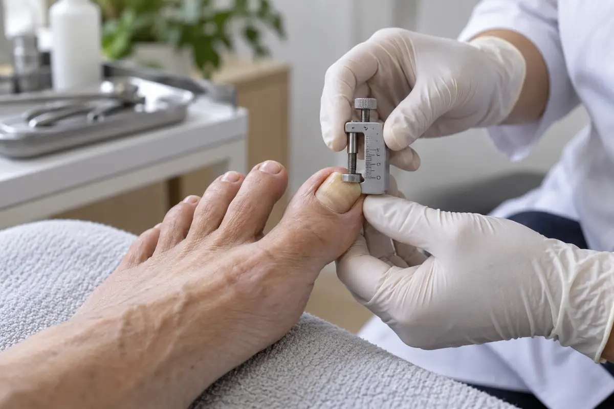 Imagem editorial sobre alterações nas unhas